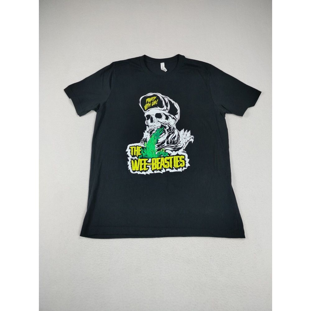 Canvas Shirt Men's XL Black The Wee-Beasties PunkRock Punkcore Punkfashion Edgy‎